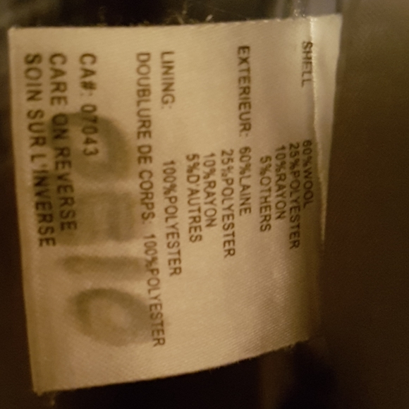 Calvin Klein 80% Wool Dress Coat. - Picture 2 of 5